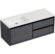 Skříňka pod umyvadlo se dvěma zásuvkami a umyvadlem