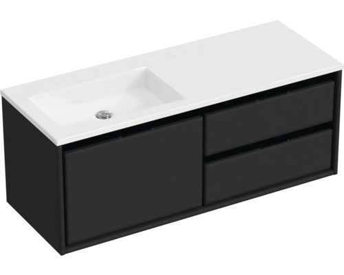 Skříňka pod umyvadlo s umyvadlem a dvěma zásuvkami