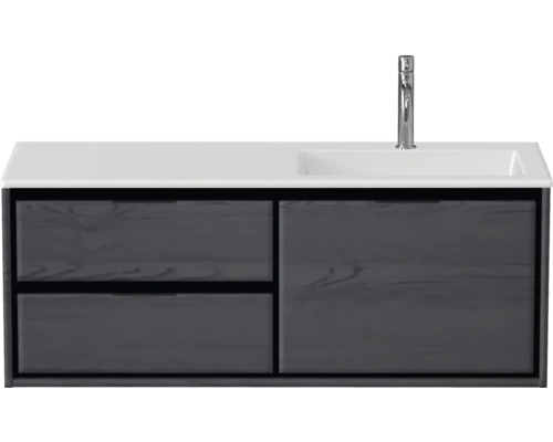 Umyvadlová skříňka se dvěma zásuvkami, umyvadlem a baterií