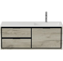 Umyvadlová skříňka se dvěma zásuvkami a umyvadlem