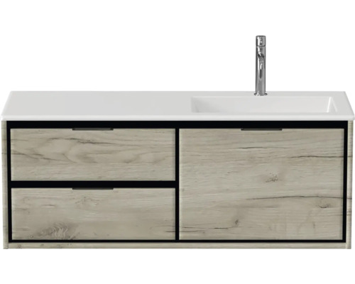 Umyvadlová skříňka se dvěma zásuvkami a umyvadlem