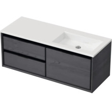 Skříňka pod umyvadlo se dvěma zásuvkami a umyvadlem