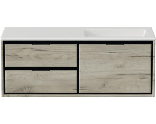 Skříňka pod umyvadlo se dvěma zásuvkami a jedněmi dvířky