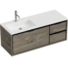 Skříňka pod umyvadlo s umyvadlem a dvěma zásuvkami