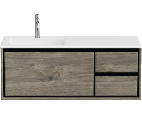 Umyvadlová skříňka se dvěma zásuvkami a umyvadlem