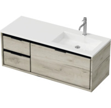 Umyvadlová kombinace s umyvadlem, spodní skříňkou a zásuvkami