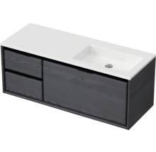 Skříňka pod umyvadlo se zásuvkami a umyvadlem na desku