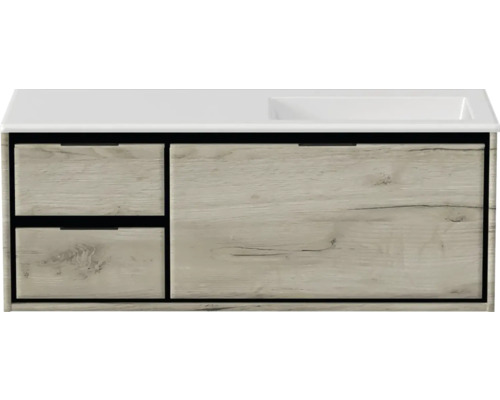 Skříňka pod umyvadlo se zásuvkami a umyvadlem