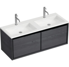 Skříňka pod umyvadlo se dvěma umyvadly a dvěma zásuvkami