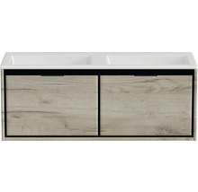 Skříňka pod umyvadlo se dvěma zásuvkami a umyvadlem