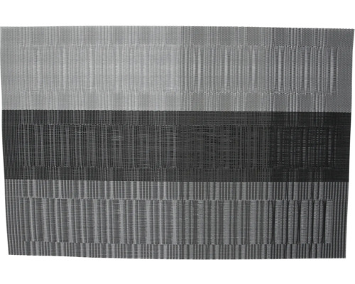 Prostírání PVC 30x45 cm černé pruhy Prostírání z plastické tkaniny