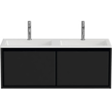 Skříňka pod umyvadlo se dvěma umyvadly a dvěma bateriemi