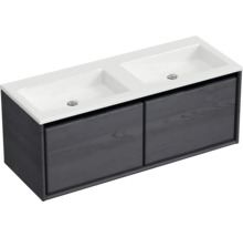 Skříňka pod umyvadlo se dvěma umyvadly a dvěma zásuvkami