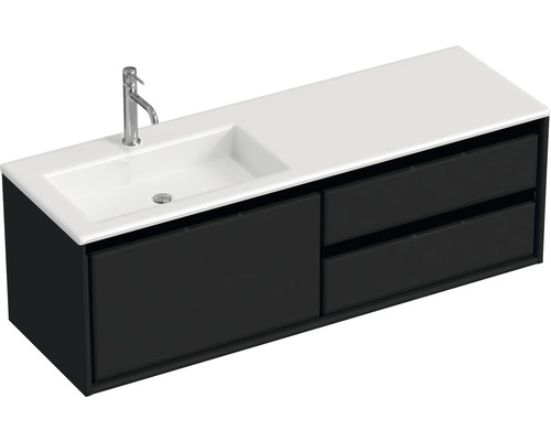 Skříňka pod umyvadlo s umyvadlem a dvěma zásuvkami