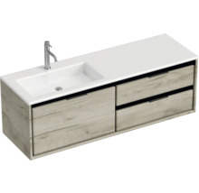 Umyvadlo se skříňkou, dvě zásuvky a armatura