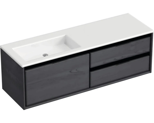 Skříňka pod umyvadlo s umyvadlem a zásuvkami