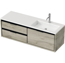 Skříňka pod umyvadlo s umyvadlem a dvěma zásuvkami