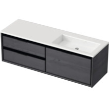 Skříňka pod umyvadlo se dvěma zásuvkami a umyvadlem