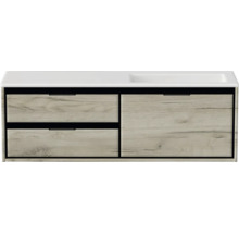 Skříňka pod umyvadlo se dvěma zásuvkami a umyvadlem