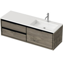 Umyvadlo s umyvadlovou skříňkou, umyvadlem, baterií a zásuvkami