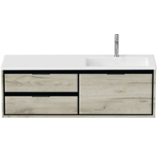 Skříňka pod umyvadlo se dvěma zásuvkami, umyvadlem a baterií