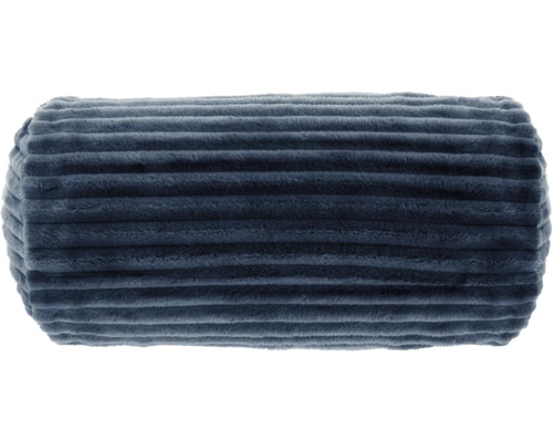 Dekorativní polštář Dez Kord tmavě modrý válec Ø 25 x 45 cm