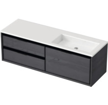 Skříňka pod umyvadlo se dvěma zásuvkami a umyvadlem na desku