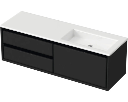 Skříňka pod umyvadlo se dvěma zásuvkami a umyvadlem