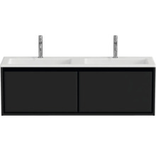 Umyvadlová skříňka se dvěma umyvadly a spodní skříňkou do koupelny