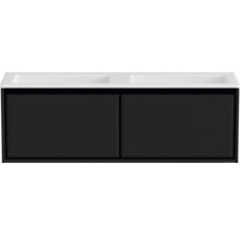 Skříňka pod umyvadlo se dvěma umyvadly a dvěma dvířky