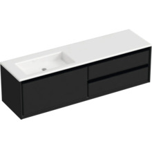 Skříňka pod umyvadlo se dvěma zásuvkami a keramickým umyvadlem