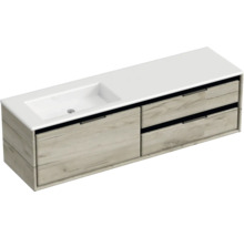 Skříňka pod umyvadlo se dvěma zásuvkami a umyvadlem