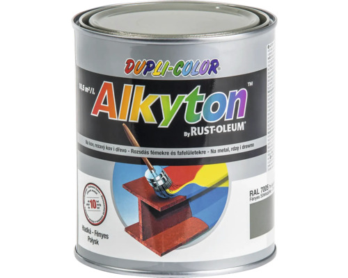 Samozákladová barva na rez i dřevo lesklá Alkyton RAL7016 polomat 750 ml
