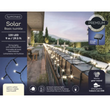 Lumineo Solární světelný řetěz Basic Twinkle se 120 LED a délkou 9 metrů pro venkovní dekoraci