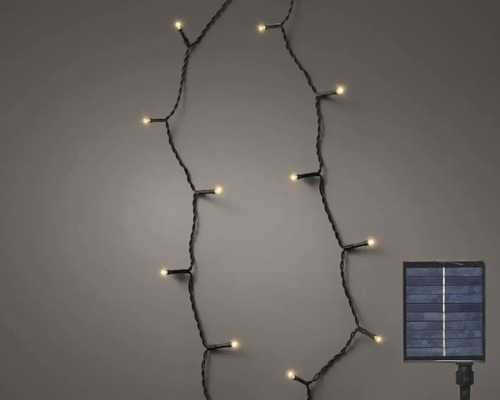 Solární světelný řetěz s luminiscenčními diodami