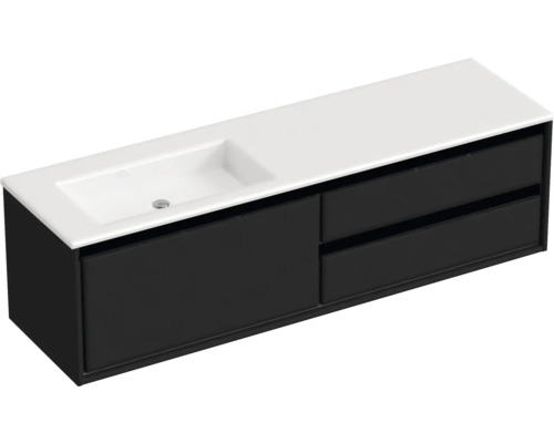 Skříňka pod umyvadlo se dvěma zásuvkami a umyvadlem