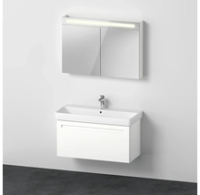 Koupelnová skříňka pod umyvadlo se zrcadlovou skříňkou a baterií