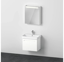 Koupelnová umyvadlová skříňka se spodní skříňkou a zrcadlová skříňka s osvětlením