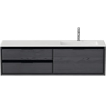 Skříňka pod umyvadlo se dvěma zásuvkami a umyvadlem na desku