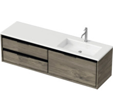 Skříňka pod umyvadlo s umyvadlem a dvěma zásuvkami