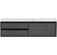 Skříňka pod umyvadlo se dvěma zásuvkami a umyvadlem