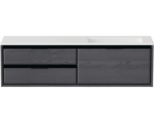 Skříňka pod umyvadlo se dvěma zásuvkami a umyvadlem