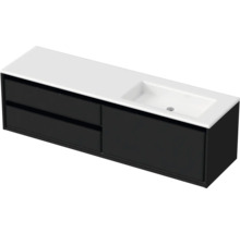 Skříňka pod umyvadlo se dvěma zásuvkami a umyvadlem na desku