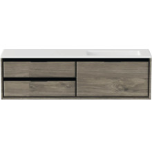 Skříňka pod umyvadlo se dvěma zásuvkami a umyvadlem na desku