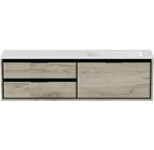 Skříňka pod umyvadlo s výsuvy a keramickým umyvadlem