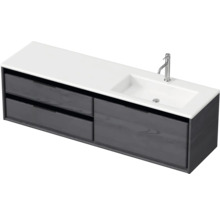 Skříňka pod umyvadlo se dvěma zásuvkami, umyvadlem a vodovodní baterií