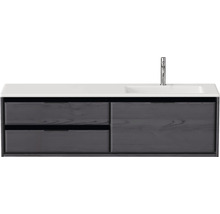 Skříňka pod umyvadlo se dvěma zásuvkami, umyvadlem a baterií