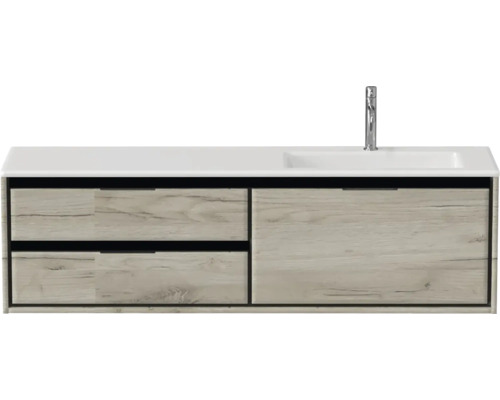 Skříňka pod umyvadlo s umyvadlem a baterií