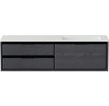 Skříňka pod umyvadlo se dvěma zásuvkami a umyvadlem