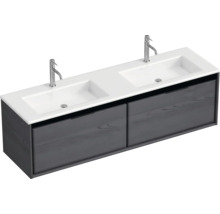 Skříňka pod umyvadlo se dvěma umyvadly a dvěma zásuvkami